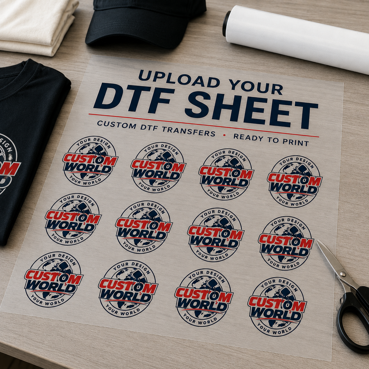 Upload Your DTF Gang Sheet